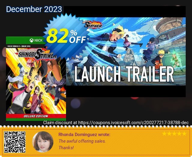 Naruto To Buruto Shinobi Striker Deluxe Edition Xbox One (UK) fantastisch Verkaufsförderung Bildschirmfoto