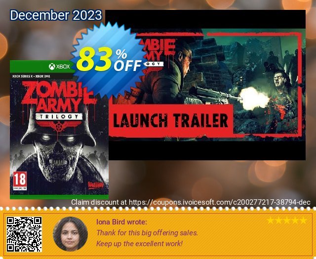 Zombie Army Trilogy Xbox One (UK)  최고의   매상  스크린 샷