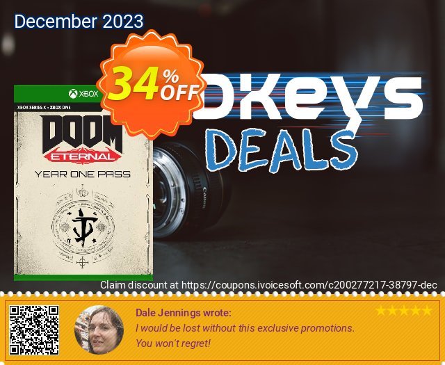 DOOM Eternal - Year One Pass Xbox One (UK) discount 34% OFF, 2024 Memorial Day offering sales. DOOM Eternal - Year One Pass Xbox One (UK) Deal 2024 CDkeys
