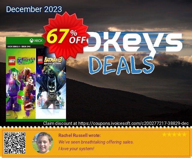 LEGO DC Heroes and Villains Bundle Xbox One (UK) mewah voucher promo Screenshot