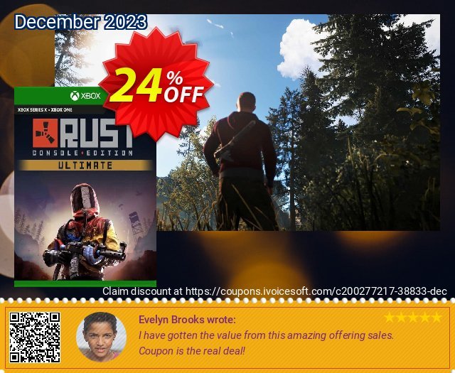 Rust Console Edition - Ultimate Edition Xbox One (US) discount 24% OFF, 2024 Resurrection Sunday promo. Rust Console Edition - Ultimate Edition Xbox One (US) Deal 2024 CDkeys