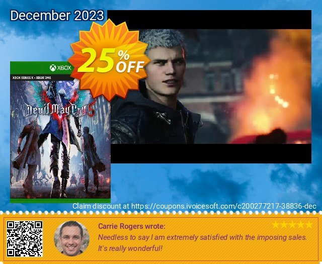 Devil May Cry 5 Xbox One (UK) aufregenden Promotionsangebot Bildschirmfoto