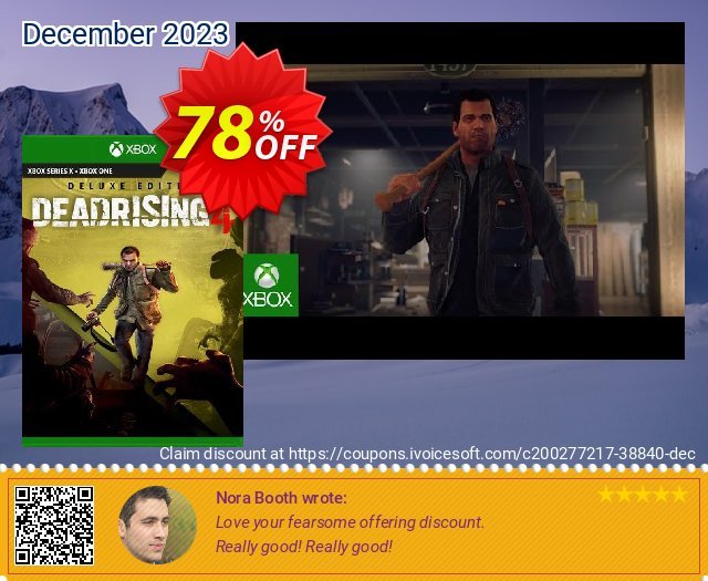 Dead Rising 4 Deluxe Edition Xbox One (UK) 素晴らしい カンパ スクリーンショット