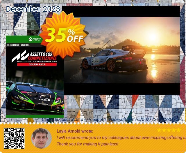 Assetto Corsa Competizione Season Pass Xbox One (UK) discount 35% OFF, 2024 World Heritage Day offering sales. Assetto Corsa Competizione Season Pass Xbox One (UK) Deal 2024 CDkeys