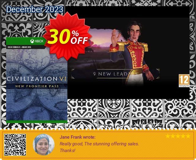 Civilization VI - New Frontier Pass Xbox One (UK) beeindruckend Sale Aktionen Bildschirmfoto