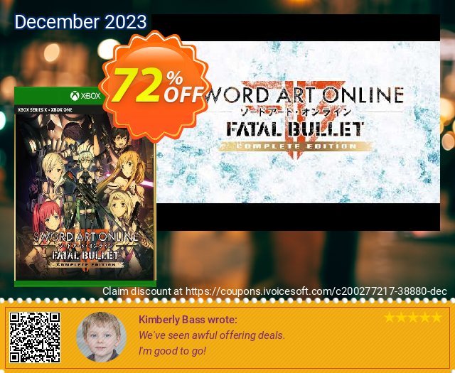 Sword Art Online: Fatal Bullet - Complete Edition Xbox One (UK) 令人吃惊的 促销销售 软件截图