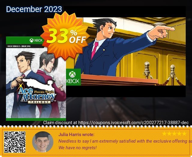Phoenix Wright Ace Attorney Trilogy Xbox One (UK) discount 33% OFF, 2024 April Fools Day offering discount. Phoenix Wright Ace Attorney Trilogy Xbox One (UK) Deal 2024 CDkeys