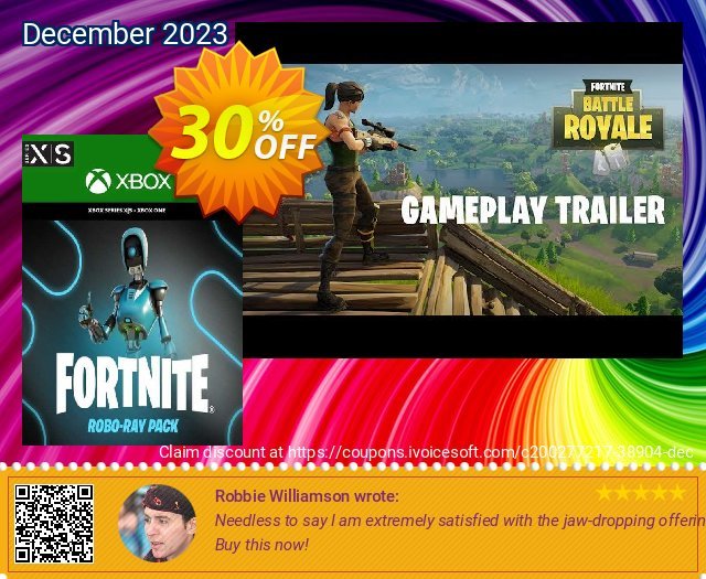Fortnite - Robo-Ray Pack Xbox One (UK) discount 30% OFF, 2024 World Backup Day offer. Fortnite - Robo-Ray Pack Xbox One (UK) Deal 2024 CDkeys