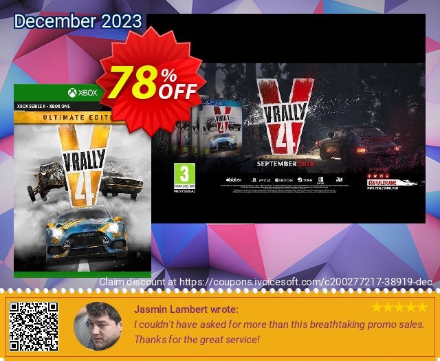 V-Rally 4 Ultimate Edition Xbox One (UK) discount 78% OFF, 2024 Spring promotions. V-Rally 4 Ultimate Edition Xbox One (UK) Deal 2024 CDkeys
