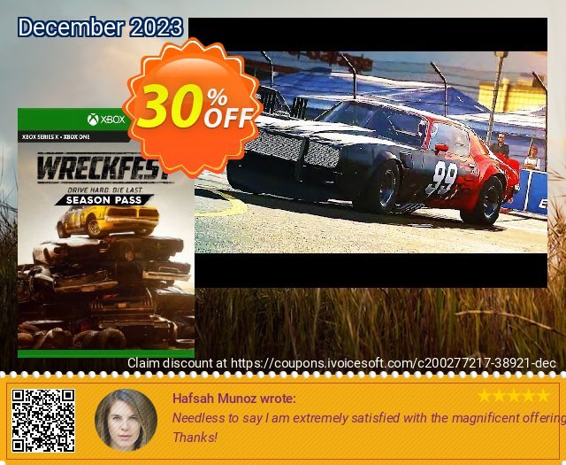 Wreckfest Season Pass Xbox One (UK) wundervoll Promotionsangebot Bildschirmfoto