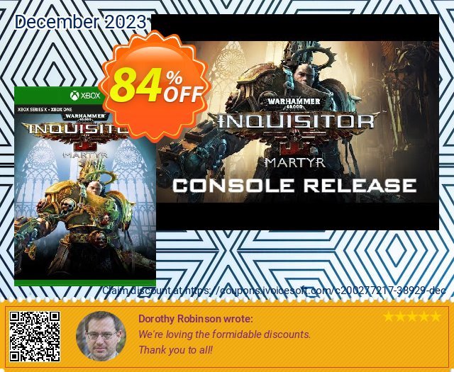 Warhammer 40000: Inquisitor - Martyr Xbox One (UK) umwerfende Preisnachlass Bildschirmfoto