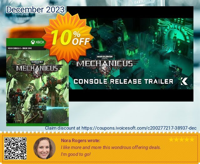 Warhammer 40,000: Mechanicus Xbox One (UK) uneingeschränkt Promotionsangebot Bildschirmfoto