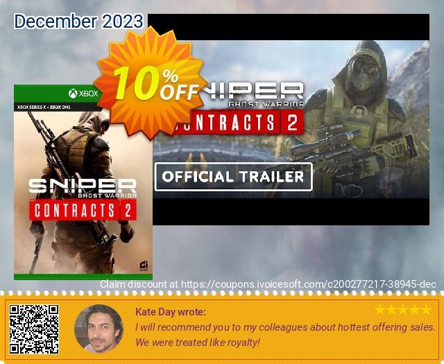 Sniper Ghost Warrior Contracts 2 Xbox One (UK) großartig Preisreduzierung Bildschirmfoto
