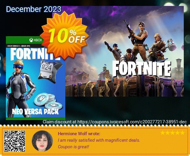 Fortnite Neo Versa + 2000 V-Bucks Xbox One menakjubkan promo Screenshot