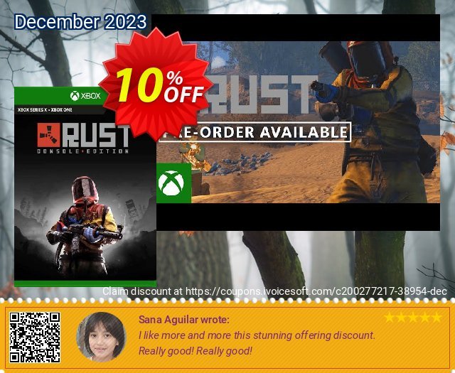 Rust Console Edition Xbox One (EU) verwunderlich Promotionsangebot Bildschirmfoto