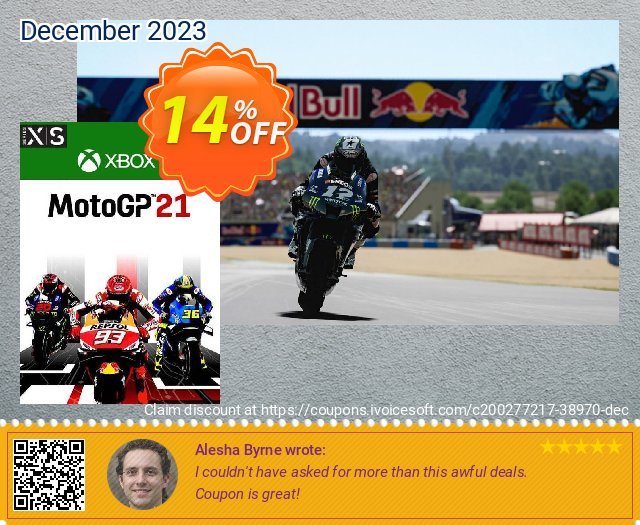MotoGP 21 Xbox Series X|S (US) discount 14% OFF, 2024 Good Friday offering sales. MotoGP 21 Xbox Series X|S (US) Deal 2024 CDkeys