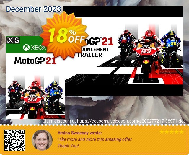 MotoGP 21 Xbox Series X|S (UK) discount 18% OFF, 2024 April Fools' Day offering sales. MotoGP 21 Xbox Series X|S (UK) Deal 2024 CDkeys
