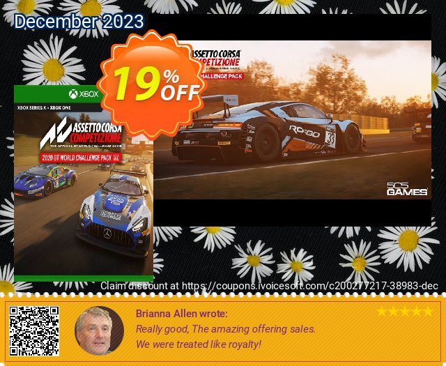 Assetto Corsa Competizione - 2020 GT World Challenge Pack Xbox One (UK) überraschend Sale Aktionen Bildschirmfoto