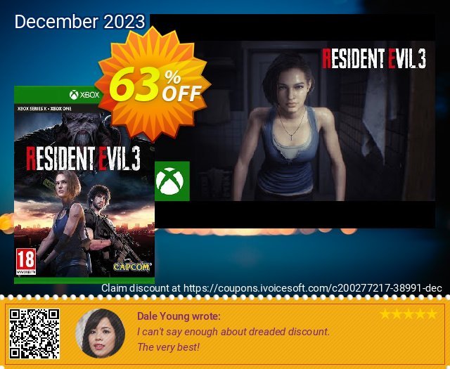 Resident Evil 3 Xbox One (EU) discount 63% OFF, 2024 April Fools' Day offering sales. Resident Evil 3 Xbox One (EU) Deal 2024 CDkeys