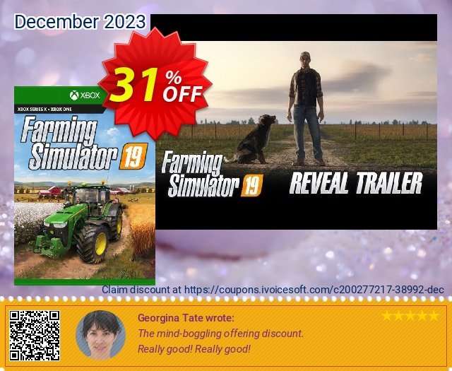 Farming Simulator 19 Xbox One (EU) dahsyat kode voucher Screenshot