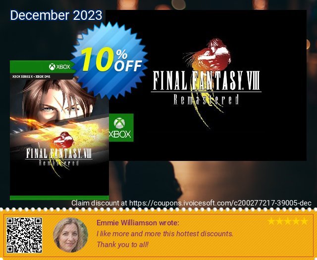 Final Fantasy VIII Remastered Xbox One (EU) discount 10% OFF, 2022 New Year offering deals. Final Fantasy VIII Remastered Xbox One (EU) Deal 2022 CDkeys