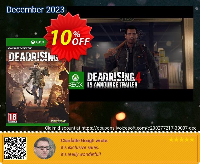 Dead Rising 4 Xbox One (EU) 可怕的 产品销售 软件截图