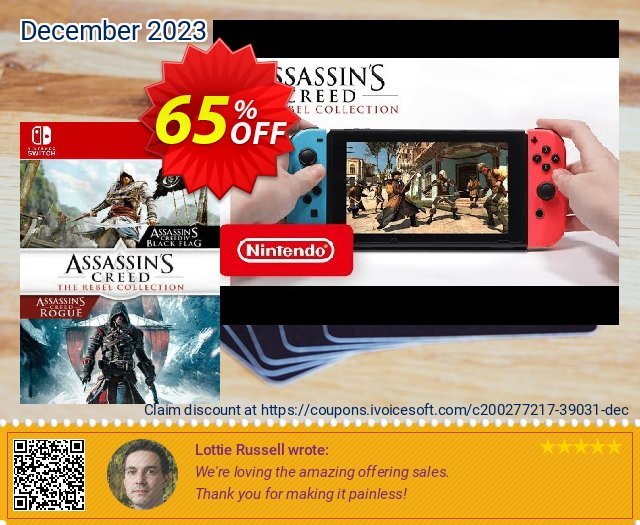 Assassins Creed The Rebel Collection Switch (EU) discount 65% OFF, 2024 Easter offering sales. Assassins Creed The Rebel Collection Switch (EU) Deal 2024 CDkeys