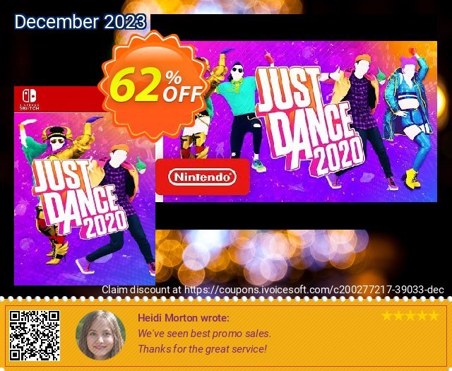 Just Dance 2020 Switch (EU) 了不起的 产品销售 软件截图