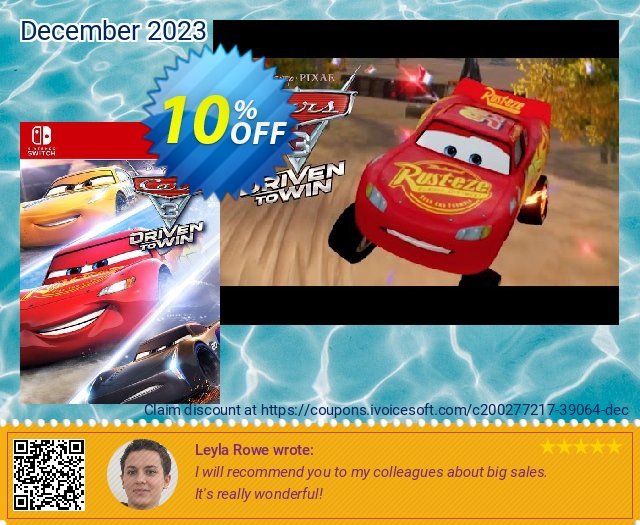 Cars 3: Driven to Win Switch (EU) terpisah dr yg lain kupon Screenshot