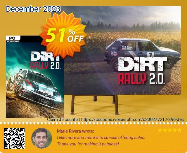 Dirt Rally 2.0 PC discount 51% OFF, 2024 April Fools' Day offering sales. Dirt Rally 2.0 PC Deal