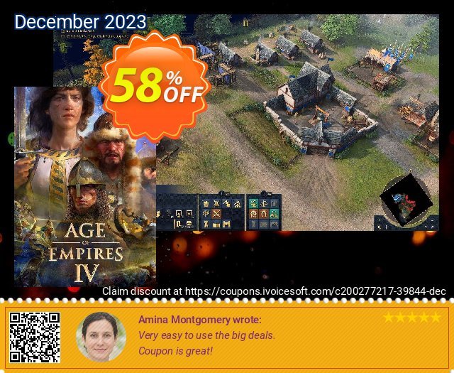 Age of Empires IV PC discount 58% OFF, 2024 Spring offering sales. Age of Empires IV PC Deal 2024 CDkeys