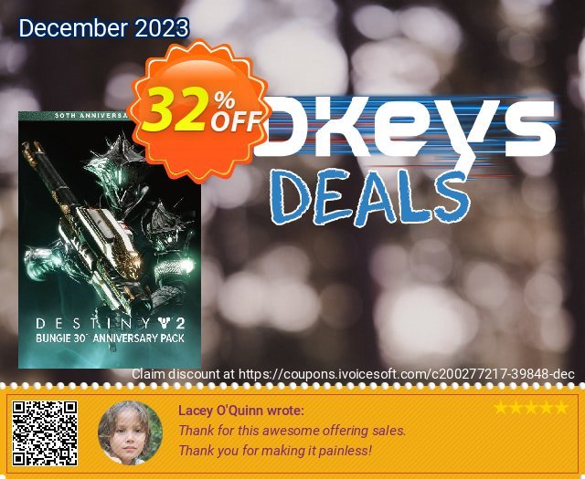 Destiny 2: 30th Anniversary Pack PC - DLC gemilang penawaran sales Screenshot