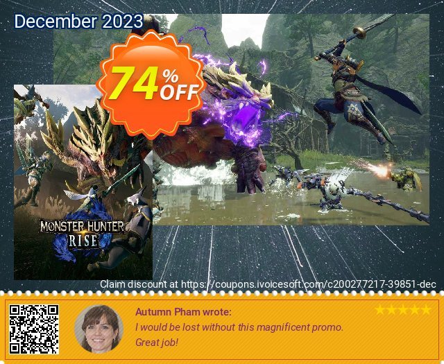 Monster Hunter Rise PC discount 74% OFF, 2024 April Fools' Day sales. Monster Hunter Rise PC Deal 2024 CDkeys