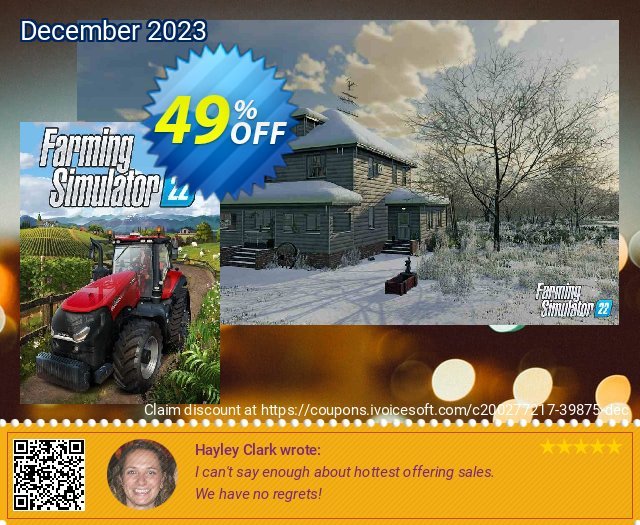 Farming Simulator 22 PC discount 49% OFF, 2024 World Heritage Day offering sales. Farming Simulator 22 PC Deal 2024 CDkeys