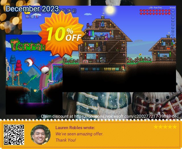 Terraria PC discount 10% OFF, 2024 World Ovarian Cancer Day offering sales. Terraria PC Deal 2024 CDkeys