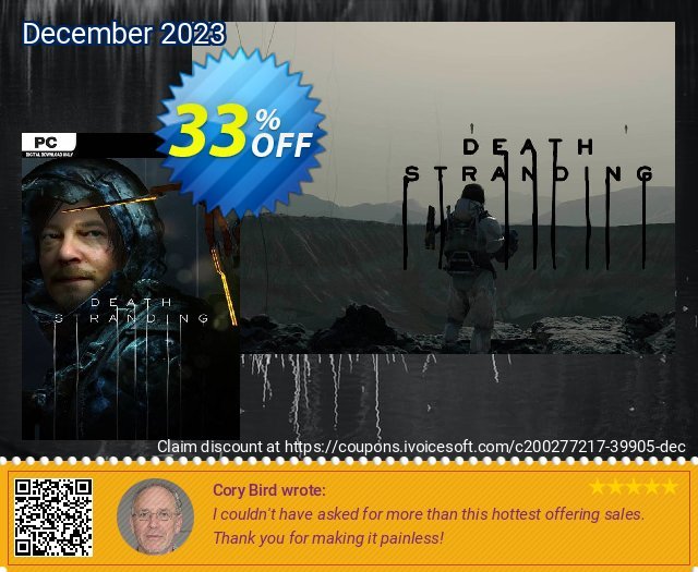 Death Stranding PC + DLC großartig Promotionsangebot Bildschirmfoto