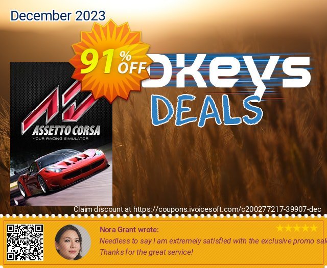 Assetto Corsa PC discount 91% OFF, 2024 Easter Day promotions. Assetto Corsa PC Deal 2024 CDkeys