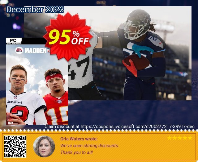 Madden NFL 22 PC (EN) discount 95% OFF, 2024 Easter Day offering sales. Madden NFL 22 PC (EN) Deal 2024 CDkeys