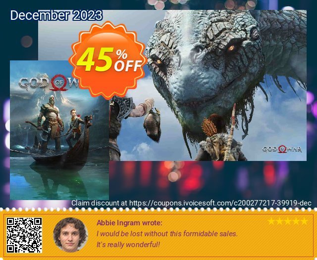 God of War PC discount 45% OFF, 2024 African Liberation Day offering sales. God of War PC Deal 2024 CDkeys