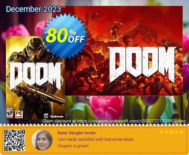 DOOM PC discount 80% OFF, 2024 World Heritage Day offering sales. DOOM PC Deal 2024 CDkeys