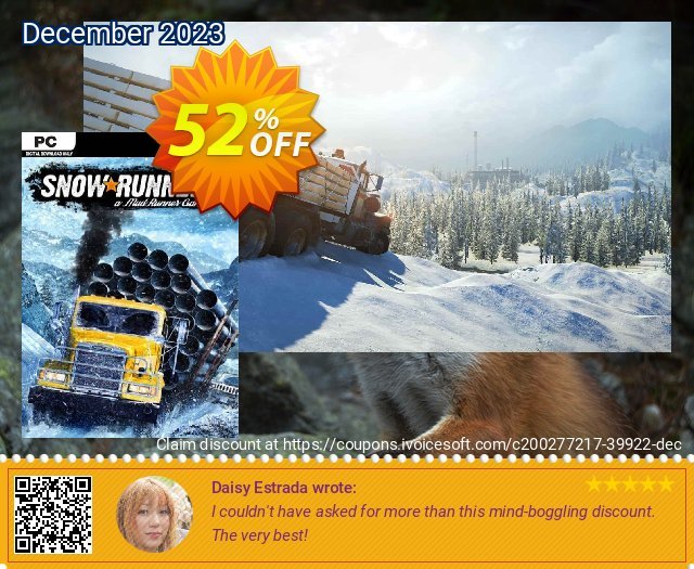 SnowRunner PC (Steam) discount 52% OFF, 2024 Easter Day offering sales. SnowRunner PC (Steam) Deal 2024 CDkeys
