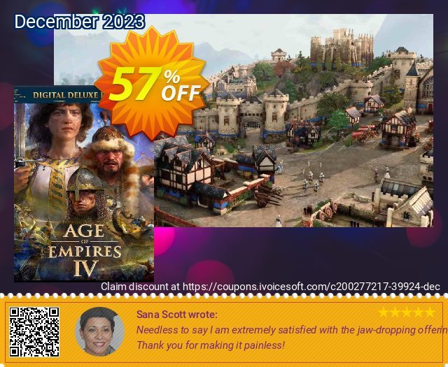 Age of Empires IV: Digital Deluxe Edition PC discount 57% OFF, 2024 Spring offering sales. Age of Empires IV: Digital Deluxe Edition PC Deal 2024 CDkeys