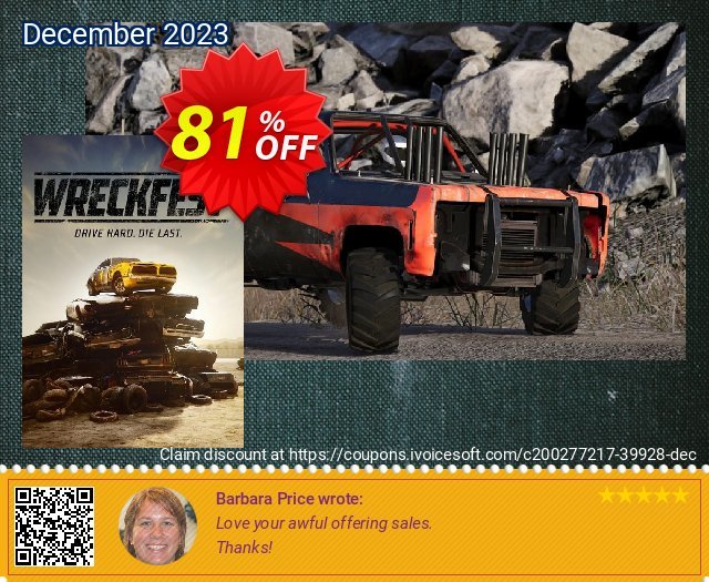 Wreckfest PC exklusiv Verkaufsförderung Bildschirmfoto