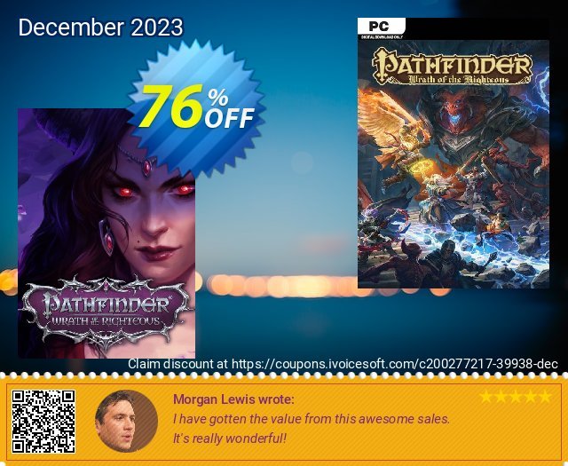 Pathfinder: Wrath of the Righteous PC discount 76% OFF, 2024 Int' Nurses Day offering sales. Pathfinder: Wrath of the Righteous PC Deal 2024 CDkeys