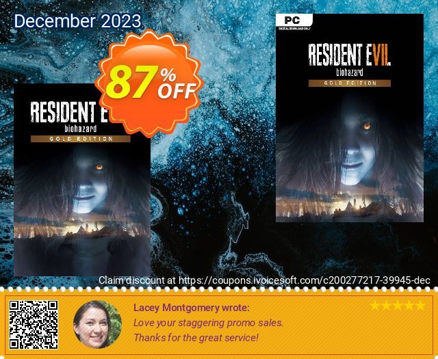 Resident Evil 7 - Biohazard Gold Edition PC (WW) discount 87% OFF, 2024 World Heritage Day promotions. Resident Evil 7 - Biohazard Gold Edition PC (WW) Deal 2024 CDkeys