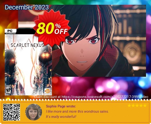 Scarlet Nexus PC klasse Nachlass Bildschirmfoto