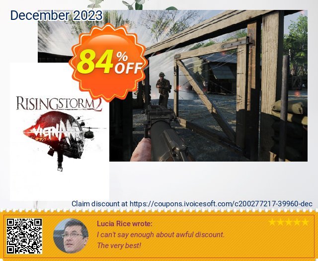 Rising Storm 2: Vietnam PC discount 84% OFF, 2024 World Heritage Day offering sales. Rising Storm 2: Vietnam PC Deal 2024 CDkeys