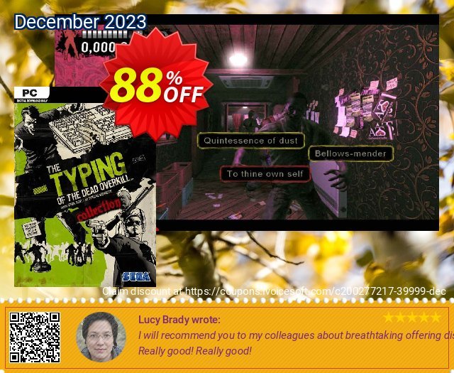 The Typing of the Dead: Overkill Collection PC discount 88% OFF, 2024 Mother Day offering sales. The Typing of the Dead: Overkill Collection PC Deal 2024 CDkeys