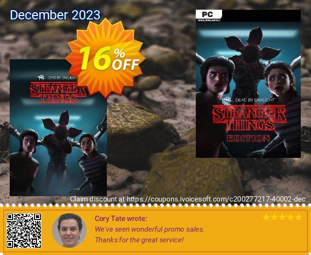 Dead By Daylight - Stranger Things Edition PC discount 16% OFF, 2024 Easter Day promotions. Dead By Daylight - Stranger Things Edition PC Deal 2024 CDkeys