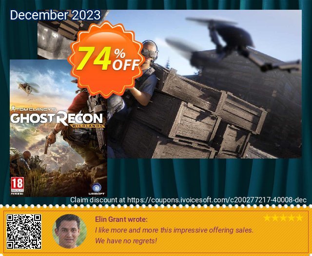 Tom Clancy&#039;s Ghost Recon Wildlands PC (US) verwunderlich Promotionsangebot Bildschirmfoto